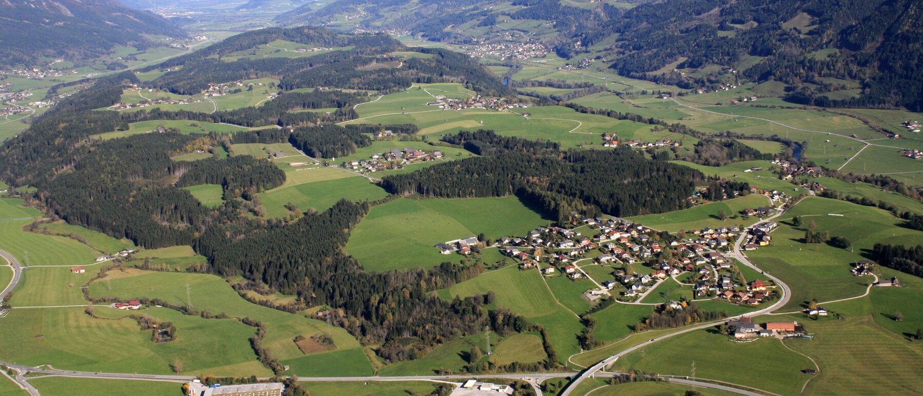 Kaindorf und Zirting in Mitterberg-Sankt Martin, Luftbild
